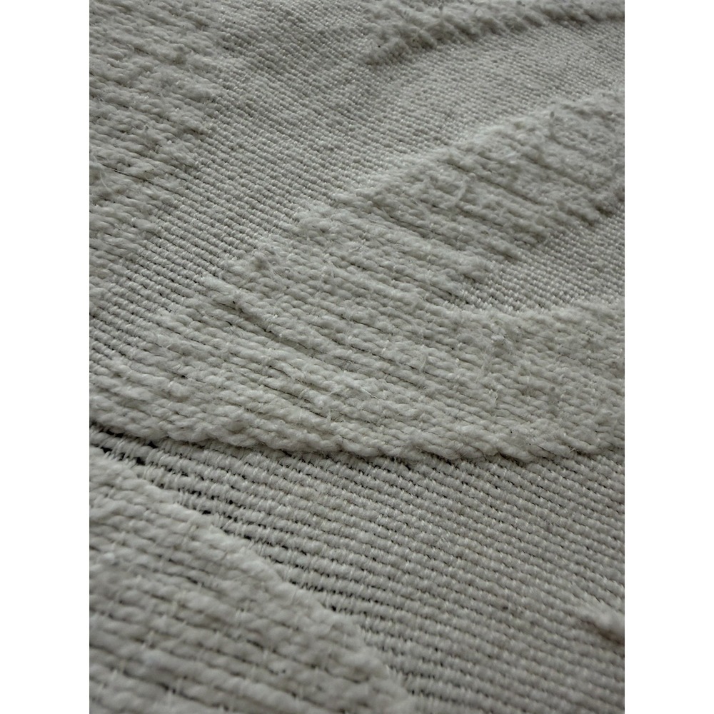 Vtg. KING Bedspread Crown Crafts WOVEN Ivory Cotton 112"x108" Chenille Wedding - Picture 7 of 9